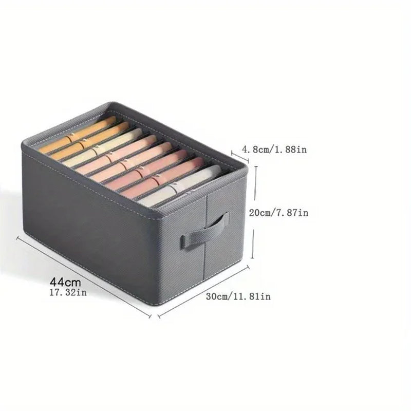 1Pc 6/7/9 Grids Clothes Storage Box Shirt Storage Box Compartment Storage Box Closet Organizer Home Storage Organization