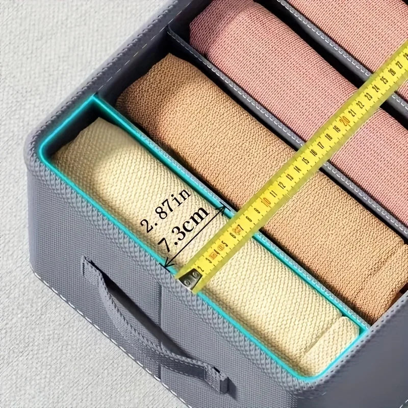 1Pc 6/7/9 Grids Clothes Storage Box Shirt Storage Box Compartment Storage Box Closet Organizer Home Storage Organization