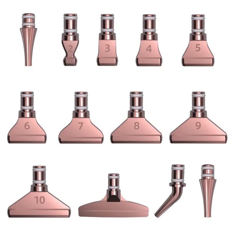 13 Pieces Rose Gold Metal Diamond Painting Tool Pen Heads Cross Stitch Replacement Craft