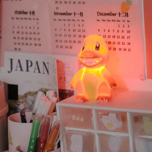 Pokemon Pikachu Night Light Cute Anime Soft Light Bedroom Bedside LED Light Room Decoration Children'S Toy Gift
